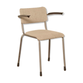 School chair Gispen 206 padded light gray