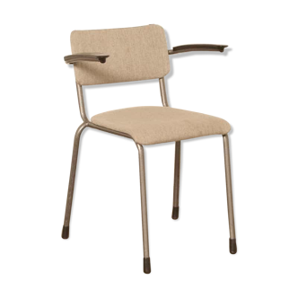 School chair Gispen 206 padded light gray