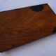 Wooden writing set including two glass inkwells, circa 1950