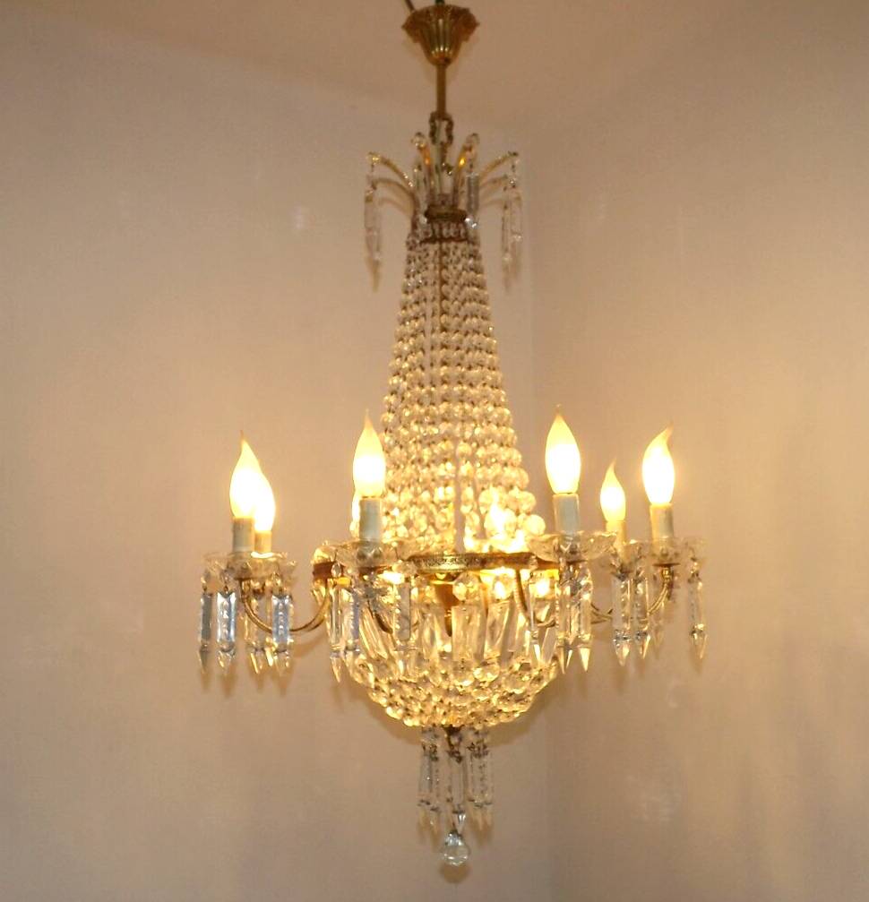 Lustre balloon 8 arms 12 lights