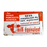 Equivalent Milk enamel plate