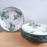 Faïence de Nevers, France; set of plates