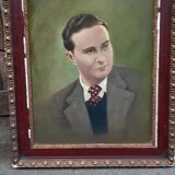 Old portrait oil on panel