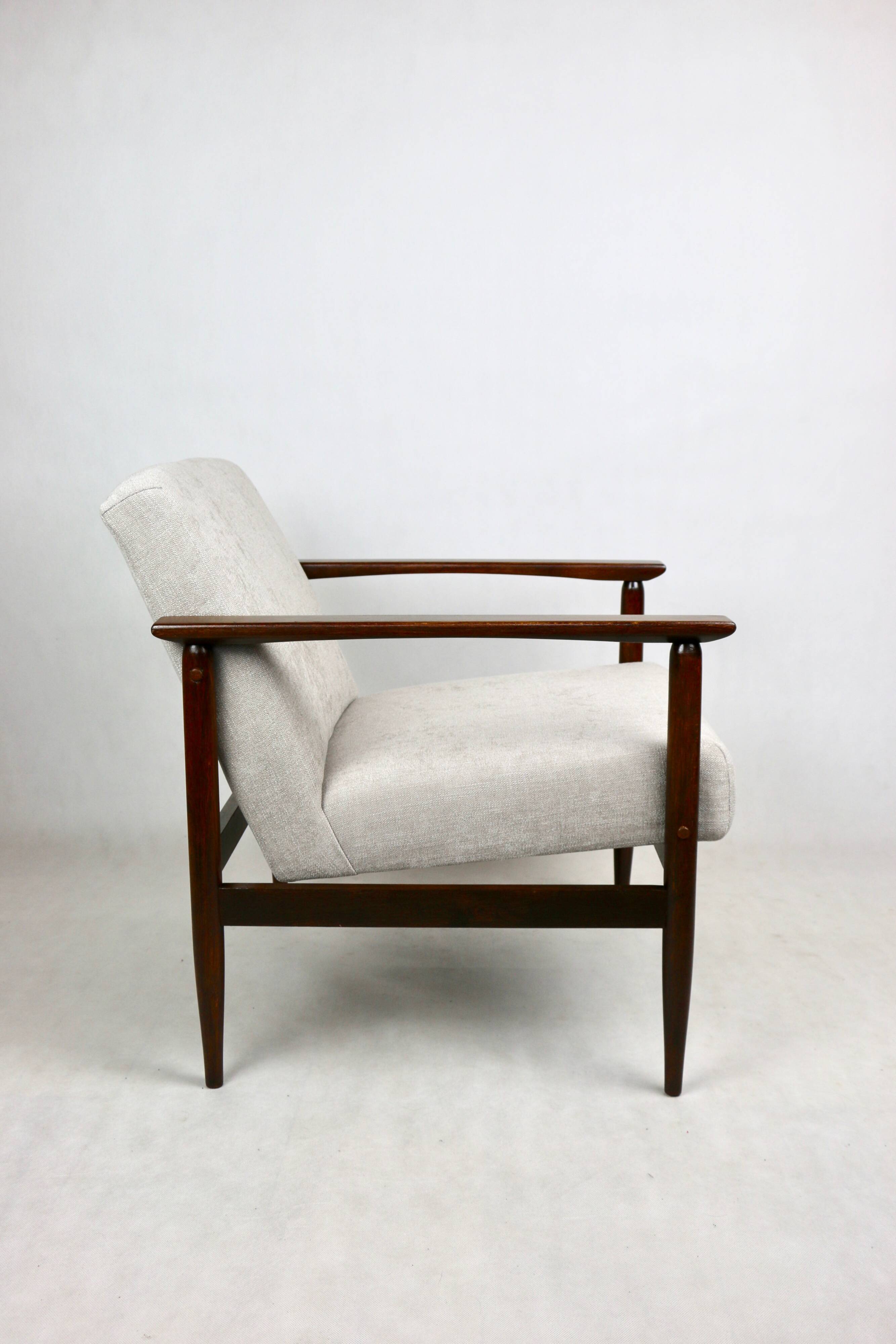 Vintage Light Grey Easy Chair, 1970s