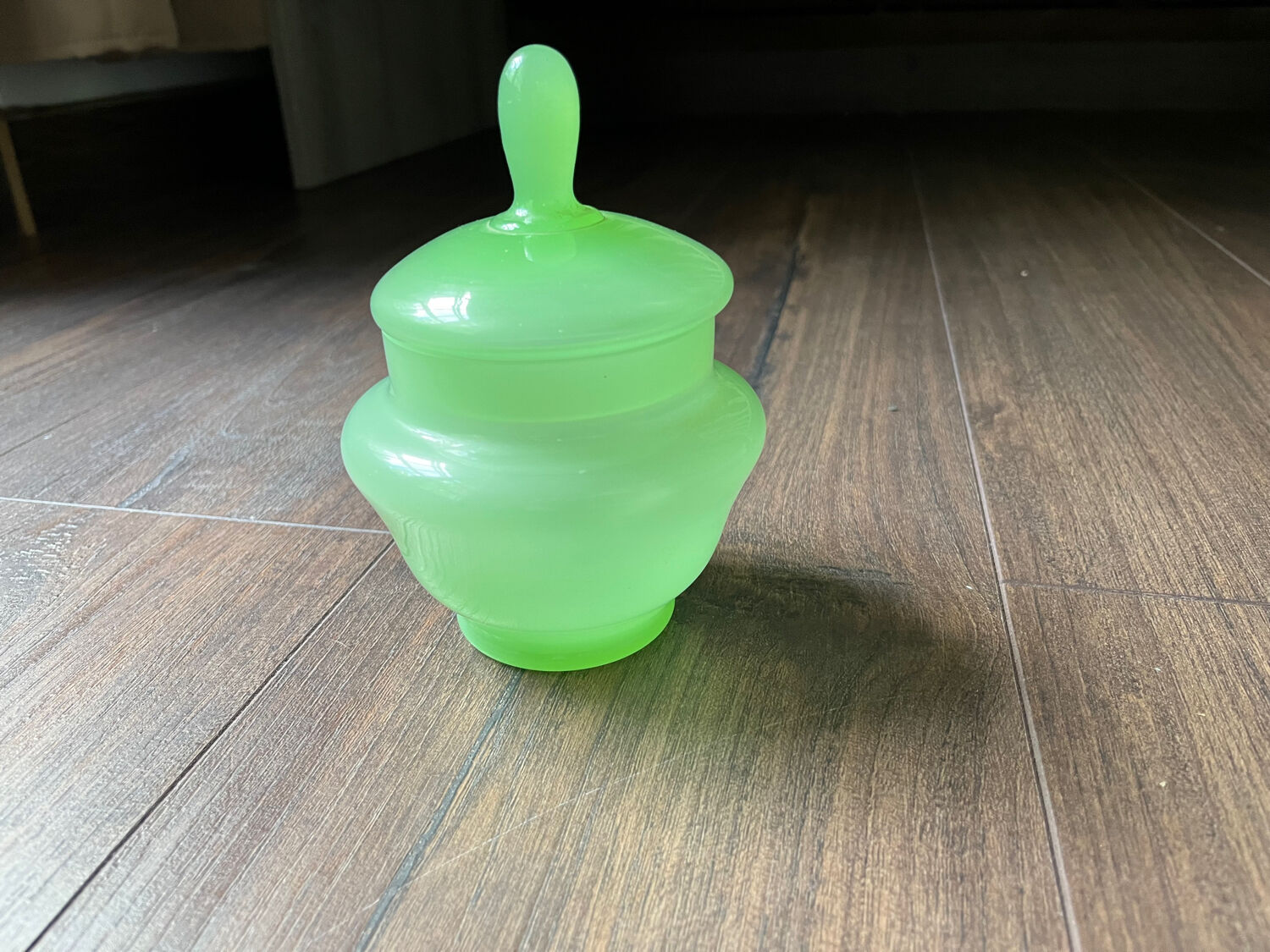 Vintage glass candy box