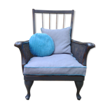 1950s vintage wooden armchair and caning