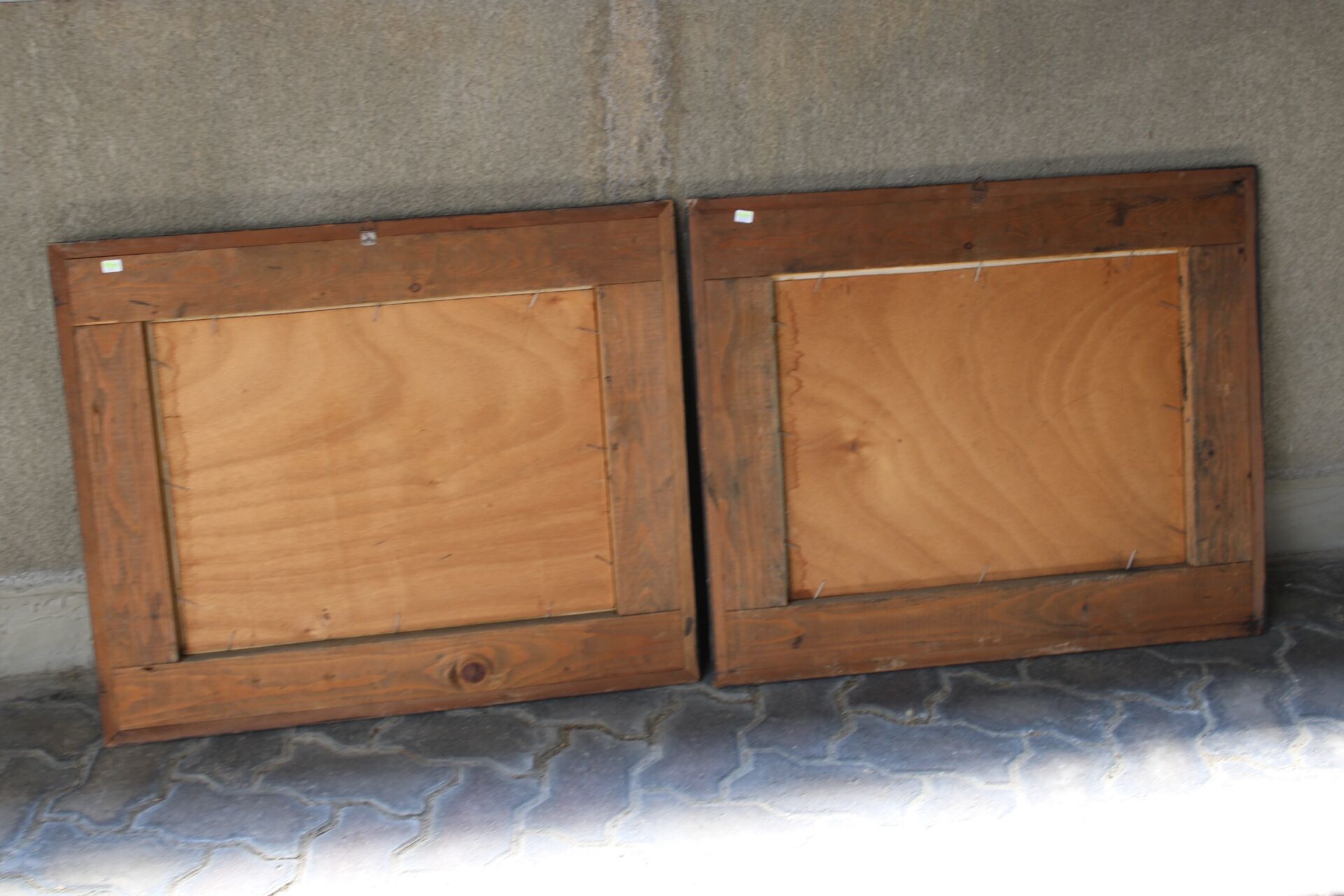 Paire de peintures Carlo Vason
