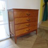 Vintage - Chest of drawers - 4 drawers - wood - 1950s/60s - modernist/Scandinavian