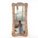Grand miroir en cuir 