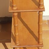 Vintage bamboo wood shelf