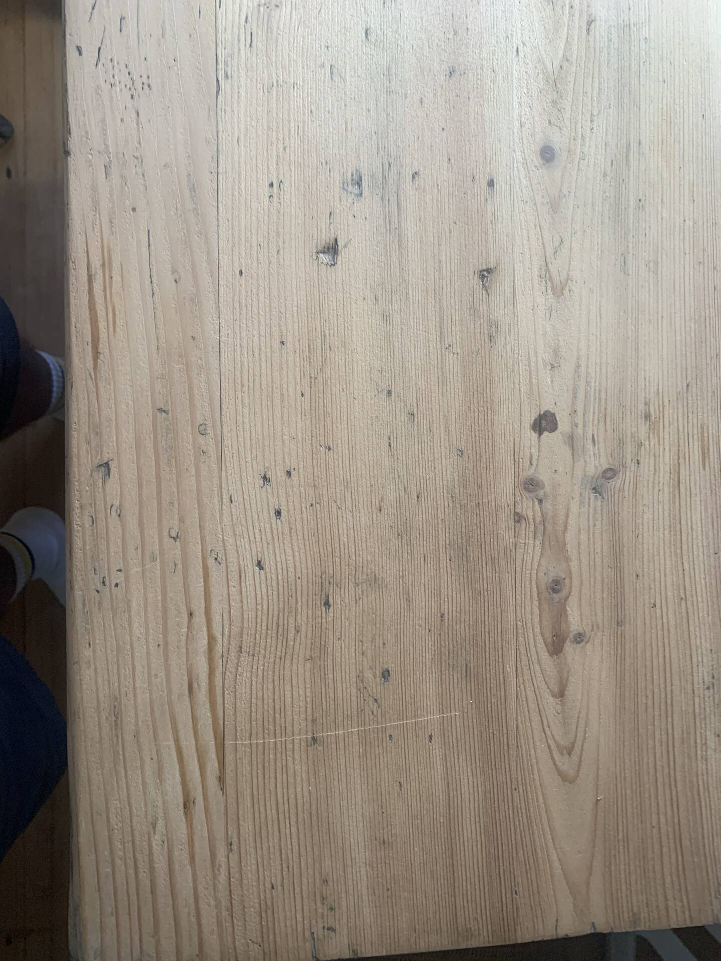 Bureau en bois massif, 1 tiroir