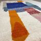 Handmade pure wool rug with traditional colourful patterns 1.5/2.5 m