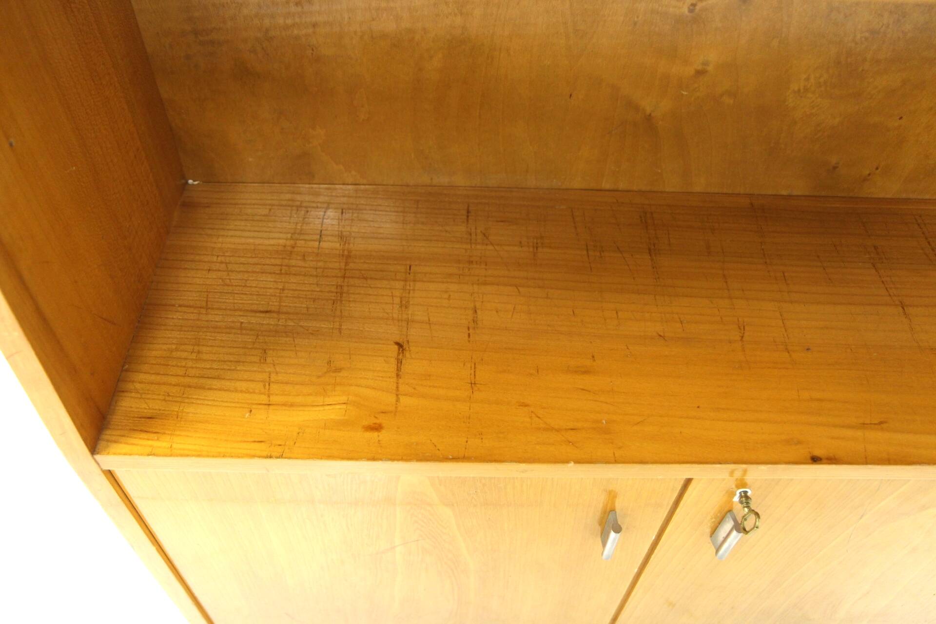 Scandinavian elm bookcase, Sweden, 1960