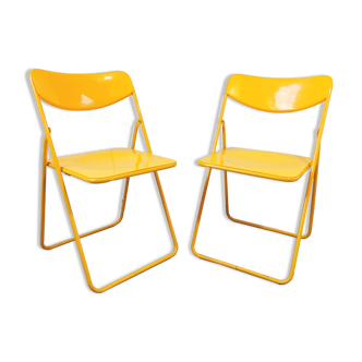 Pair of Ikea folding chairs 80s