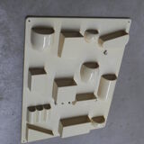 Vintage plastic wall rack, storage system