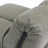 Pagru leather lounge chairs Claudio Vagnoni 1P Italy 1971