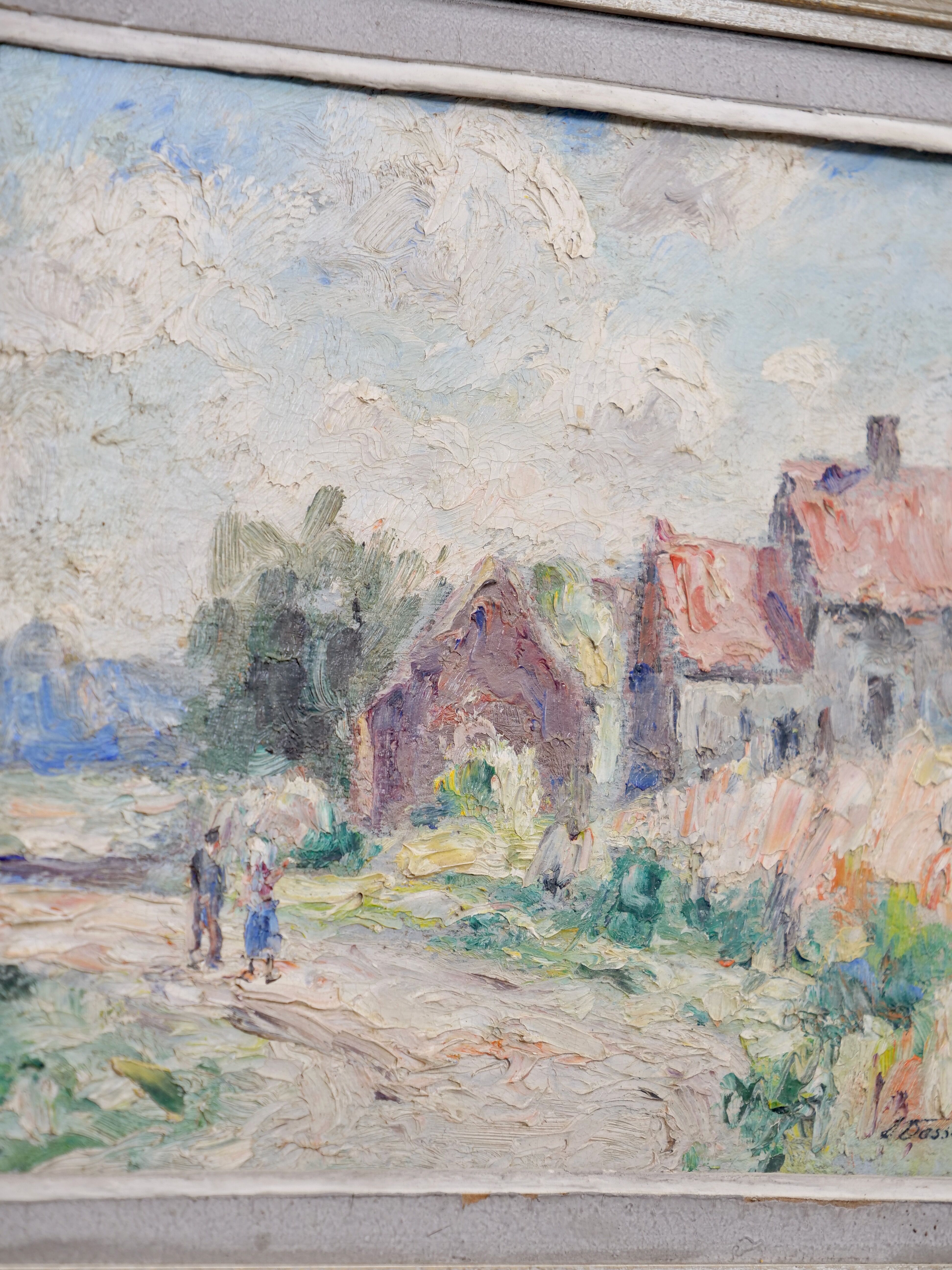 Oil on panel by Lucien Dasselborne