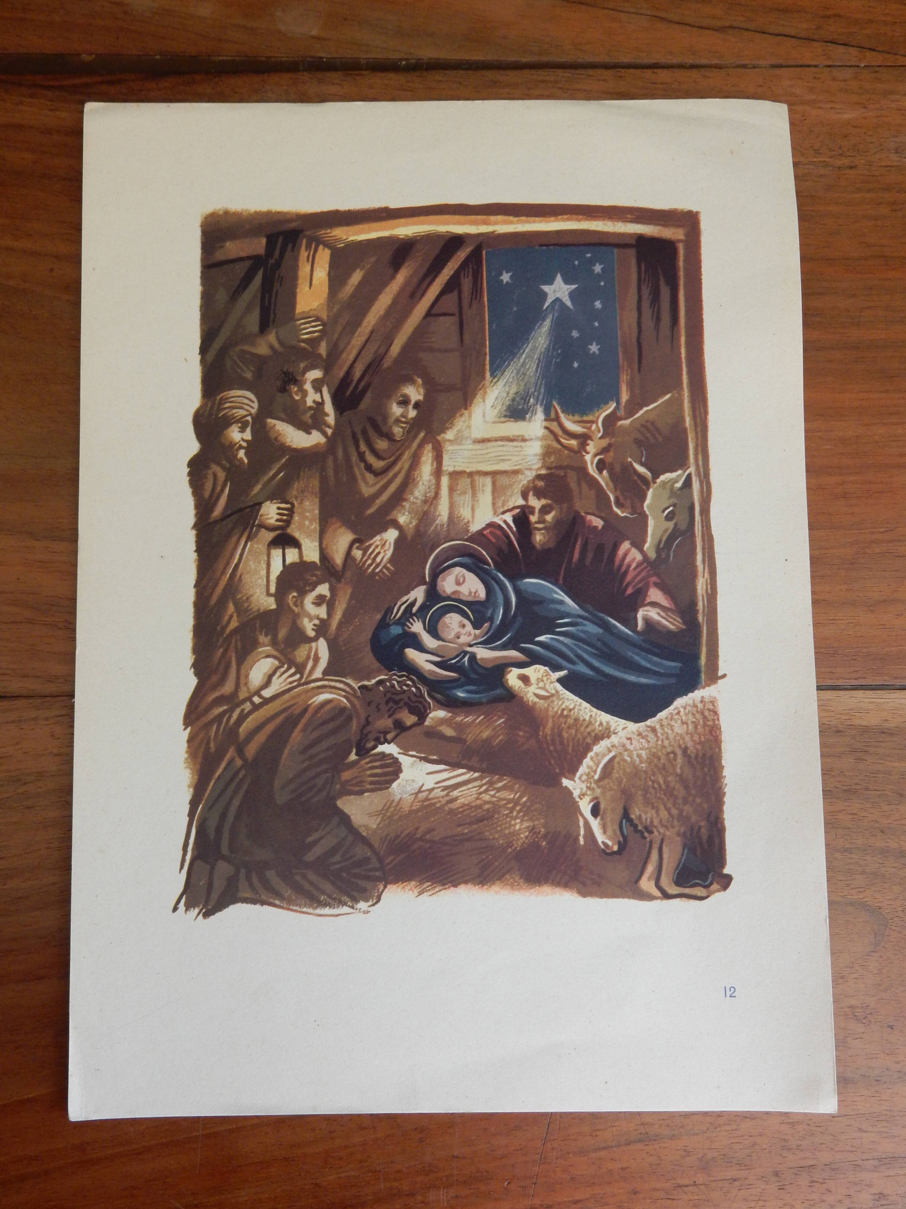 Illustration the nativity The birth of Jesus