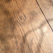 Farmhouse dining table with assorted benches