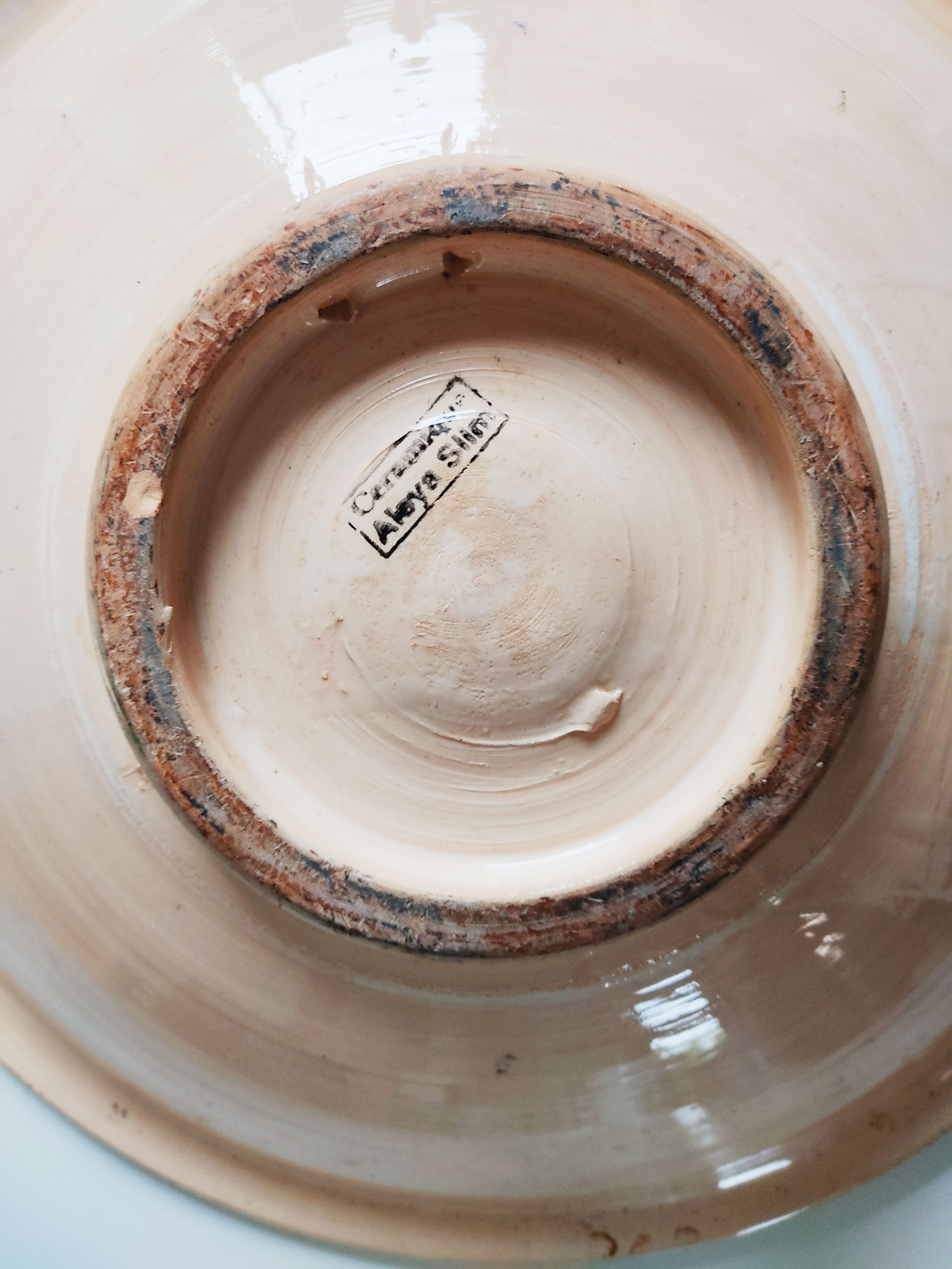 Empty turkish ceramic pocket