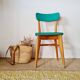 Chaise bistrot années 60 verte