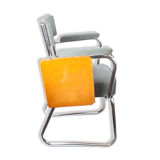 Industrial chair with armrests and Tablet