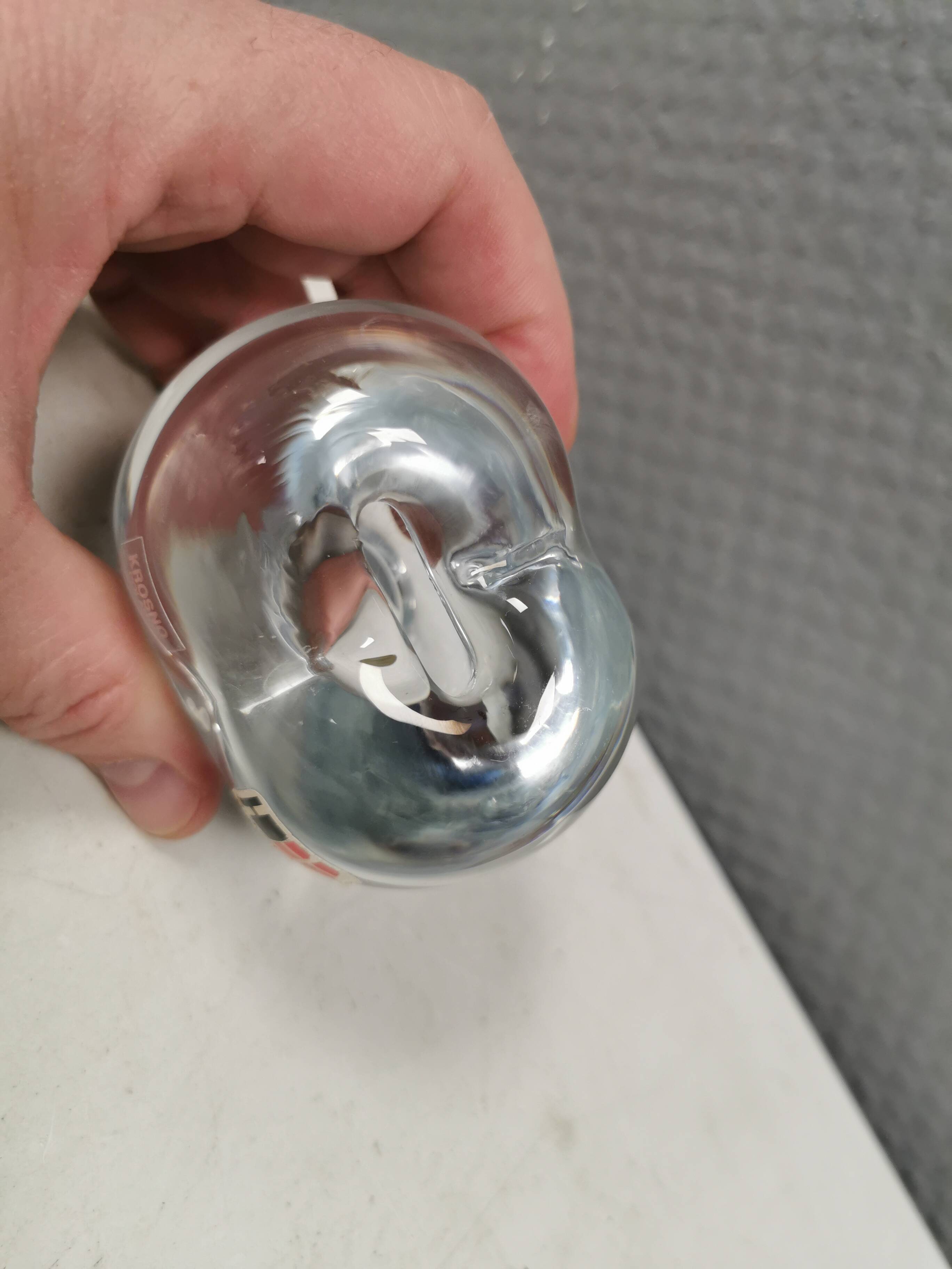 Small lovely glass vase from Polish Krosno glass, 1980s.