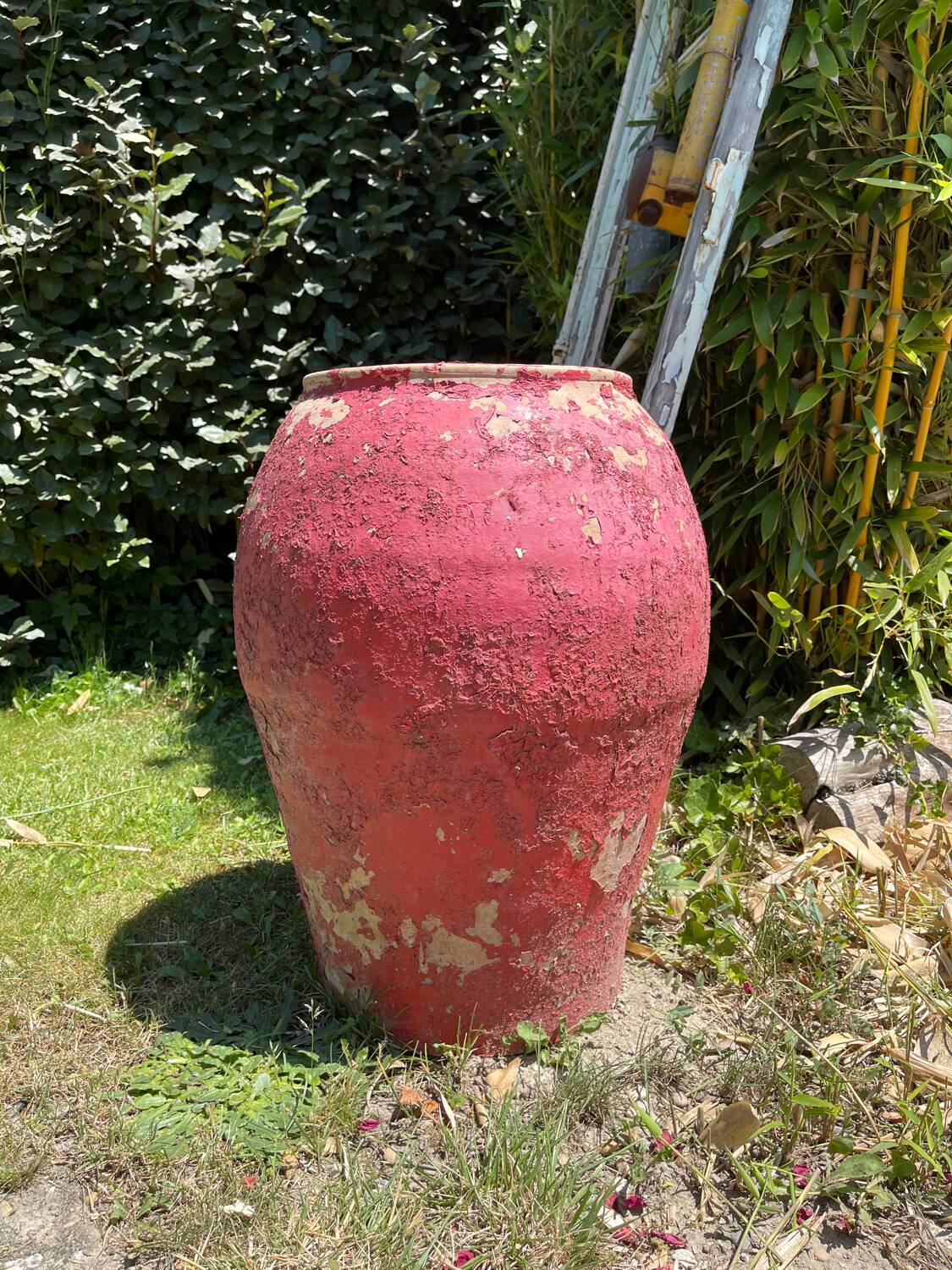 Terracotta pottery jar