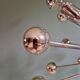 Chrome metal Sputnik chandelier, Space Age design, 1960.
