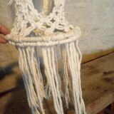 Planter suspension in macramé
