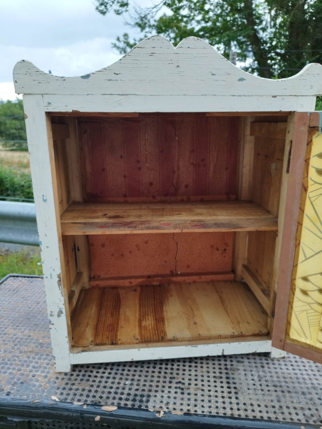 Old glass cabinet pharmacy cabinet