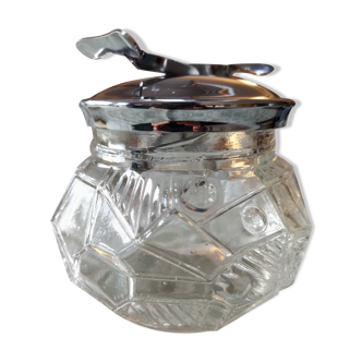 Vintage sugar bowl integrated clamps