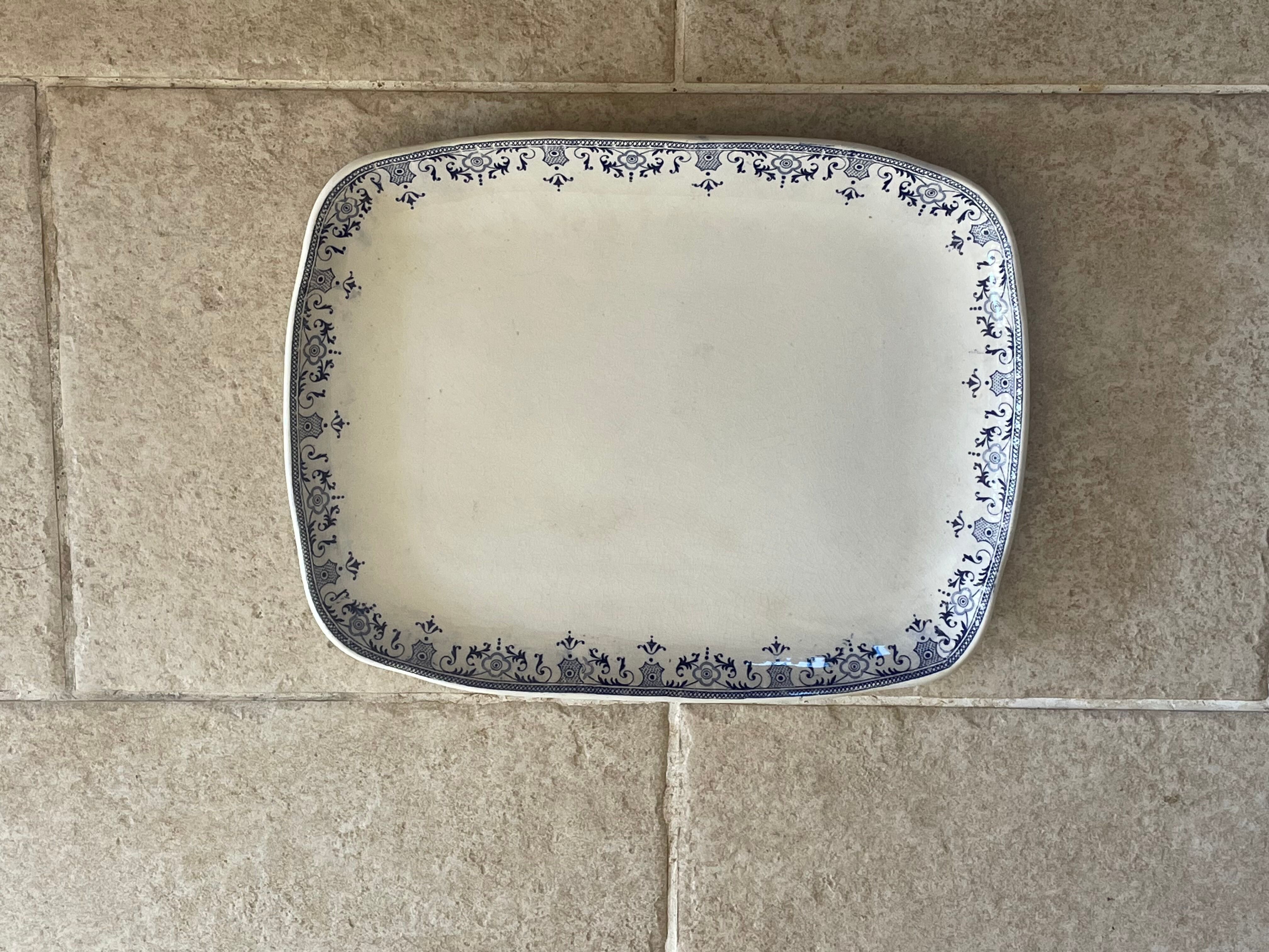 Old serving dish Creil and Montereau 36x28