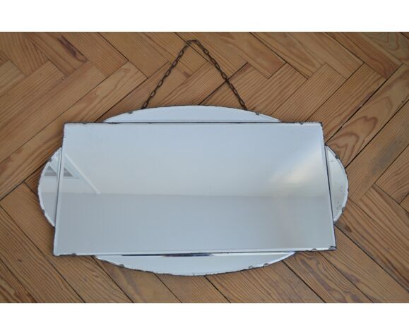 Old beveled mirror 39x69cm