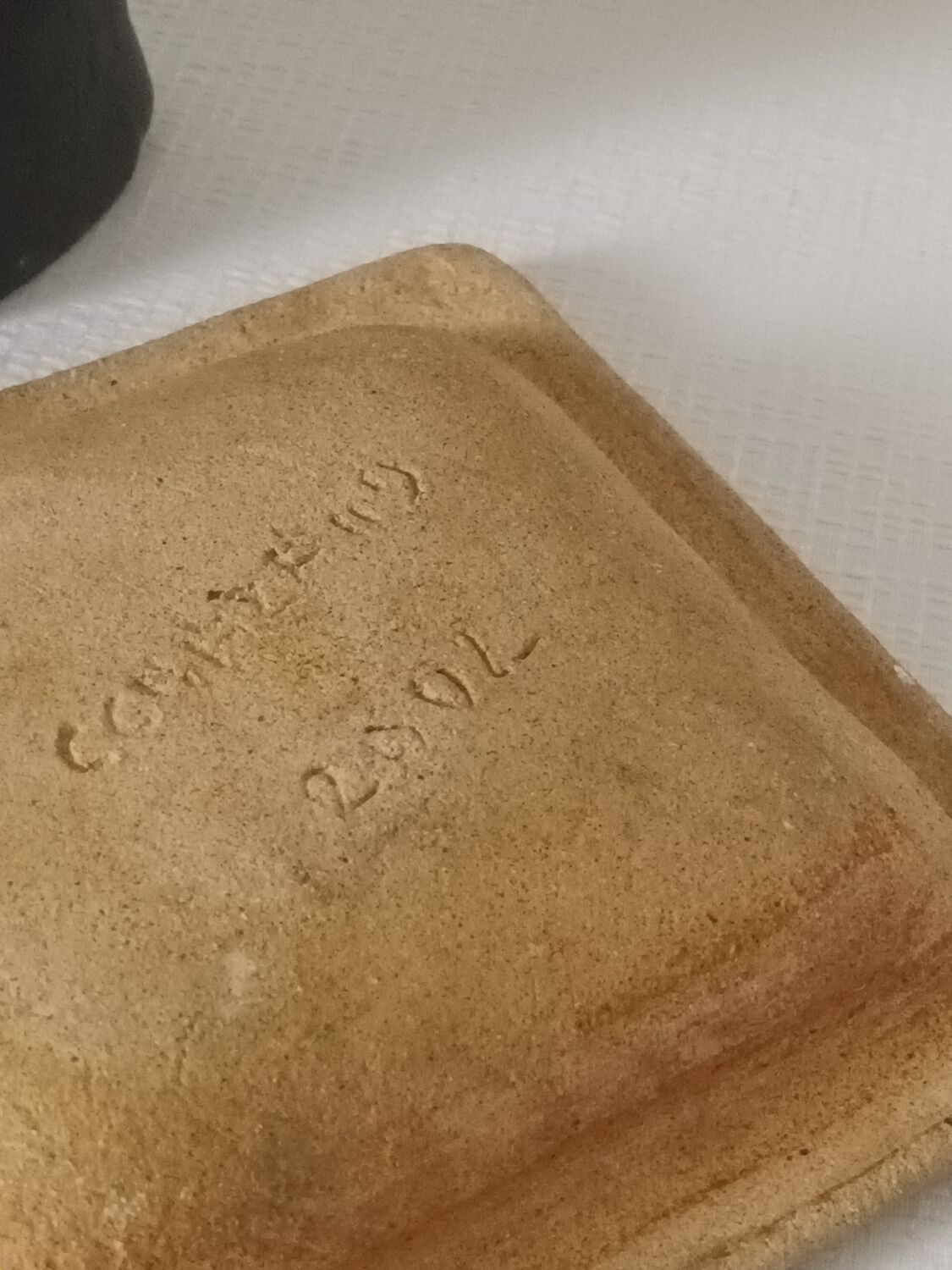 Empty handmade pocket sandstone and turquoise resin