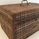 Braided wicker malle