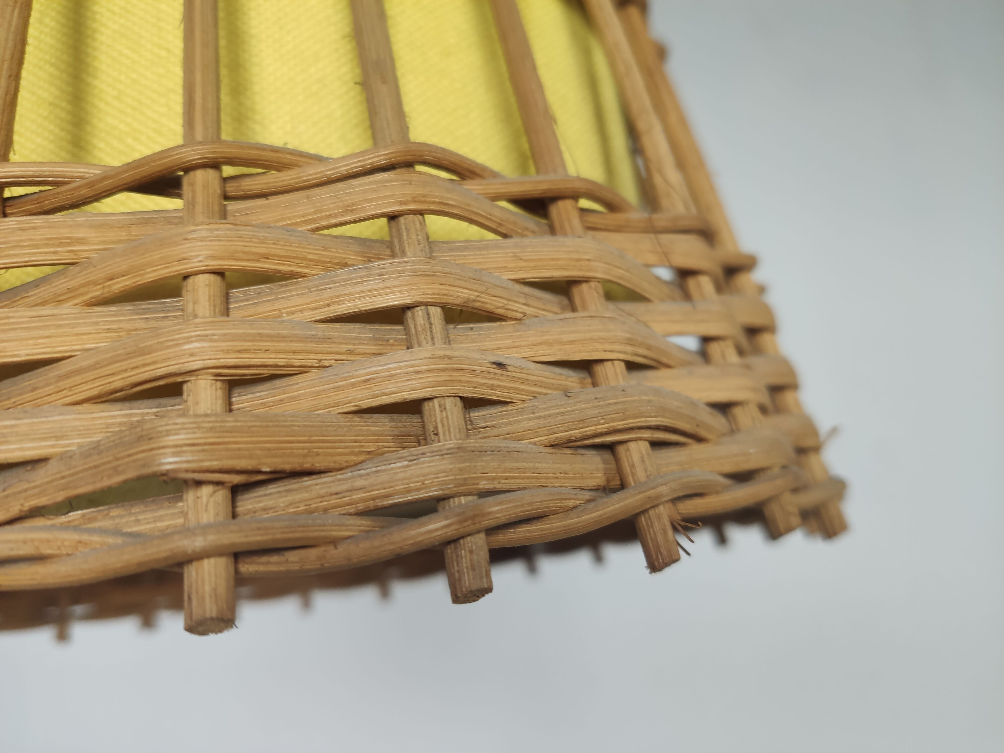 Vintage scandinavian rattan hanging 1960s