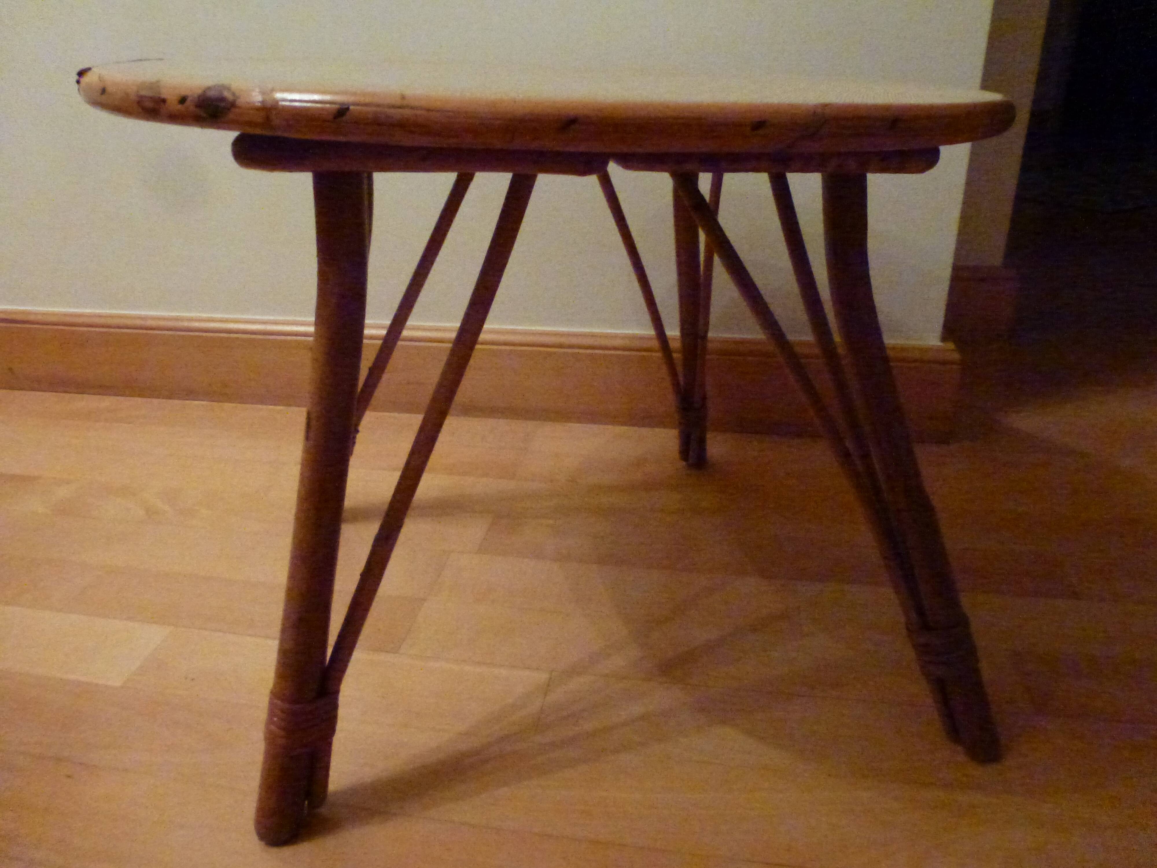 rattan coffee table