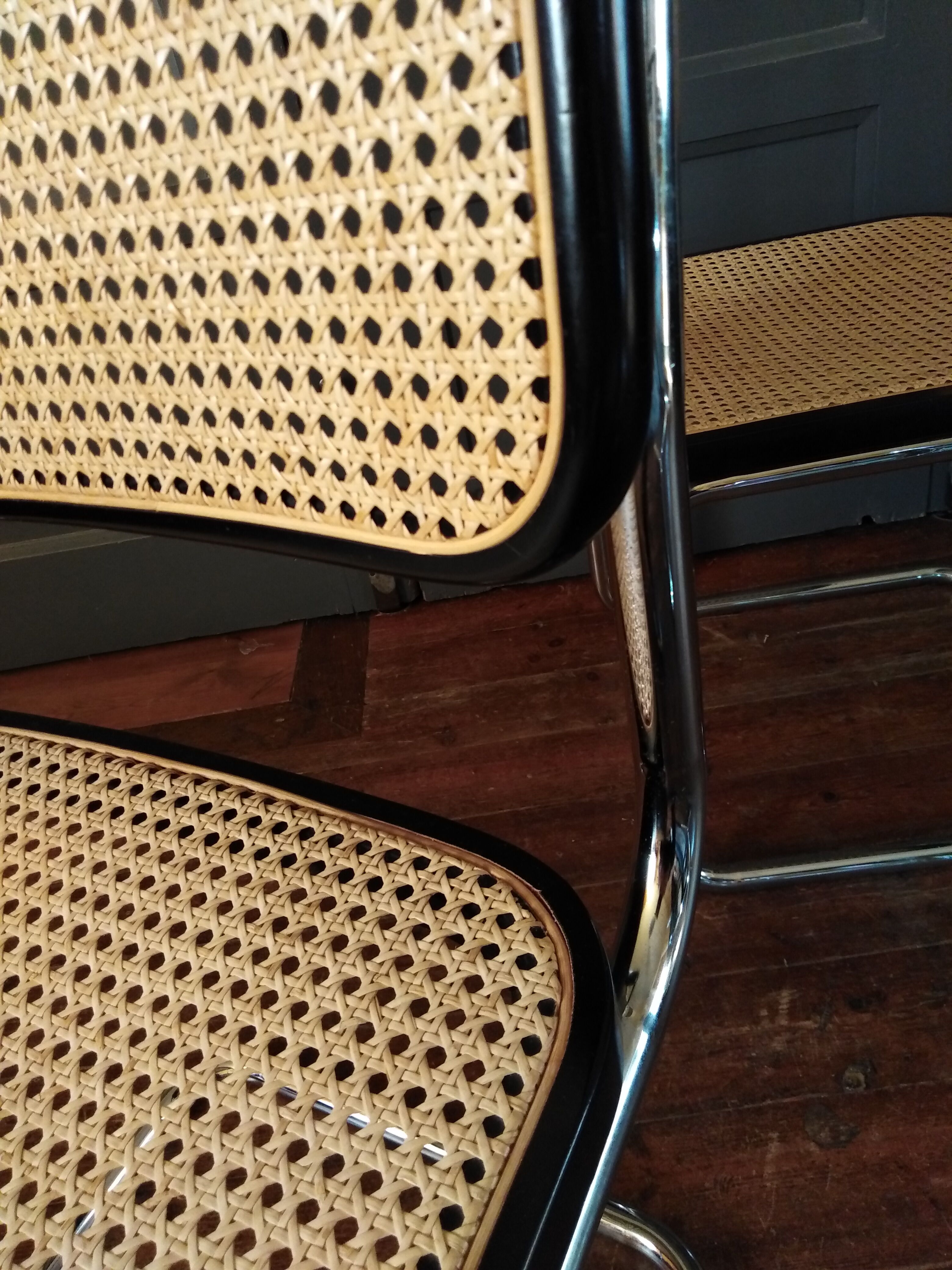 2 chairs Marcel Breuer B32 Cesca 1970