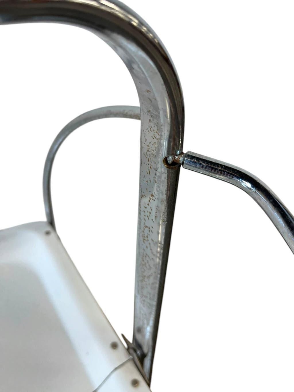 Vintage chrome folding bar/side table
