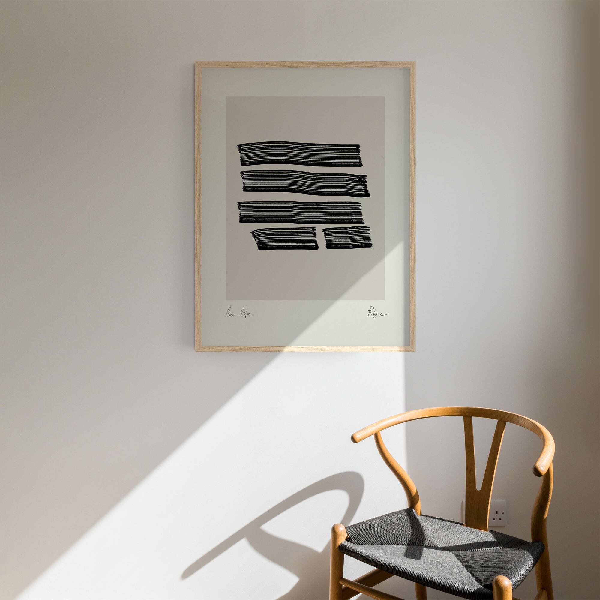 Abstract lines giclee print, 50x70cm
