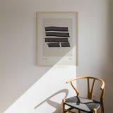 Abstract lines giclee print, 50x70cm