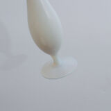 Vase soliflor blanc laiteux nacré