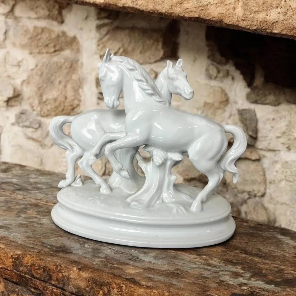 Vintage porcelain horse statue: gerold bavaria