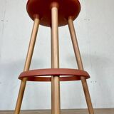 Enea Lottus high stool - Contemporary design - Light wood