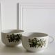 2 tasses en porcelaine Winterling à fleurs vertes