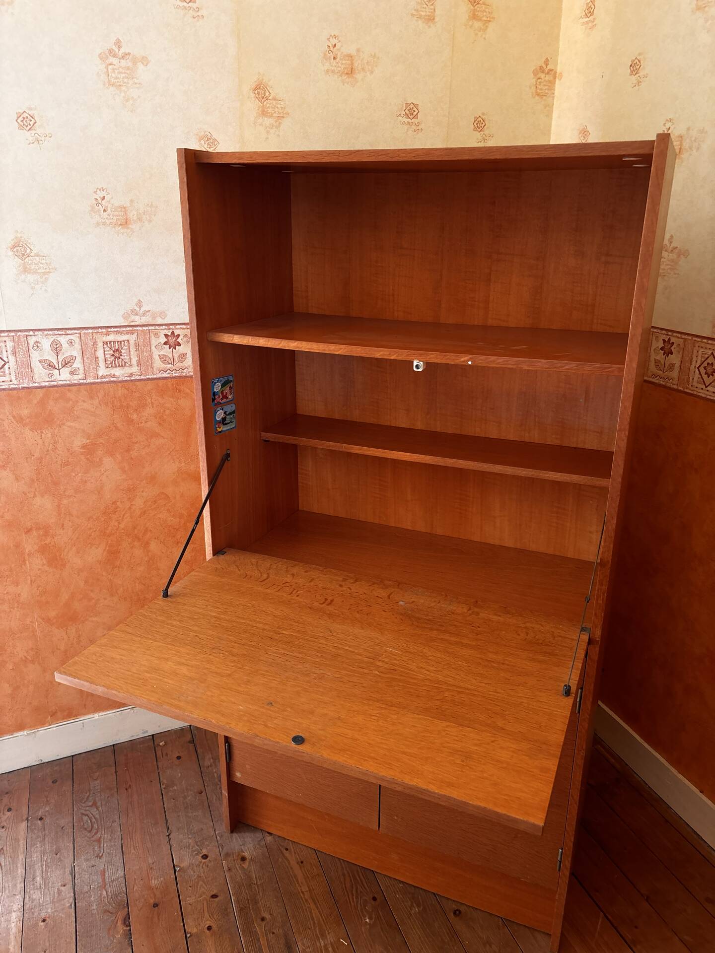 Vintage wooden secretary – Retro style from the 60s-70s