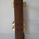 Vintage wooden and brass umbrella holder