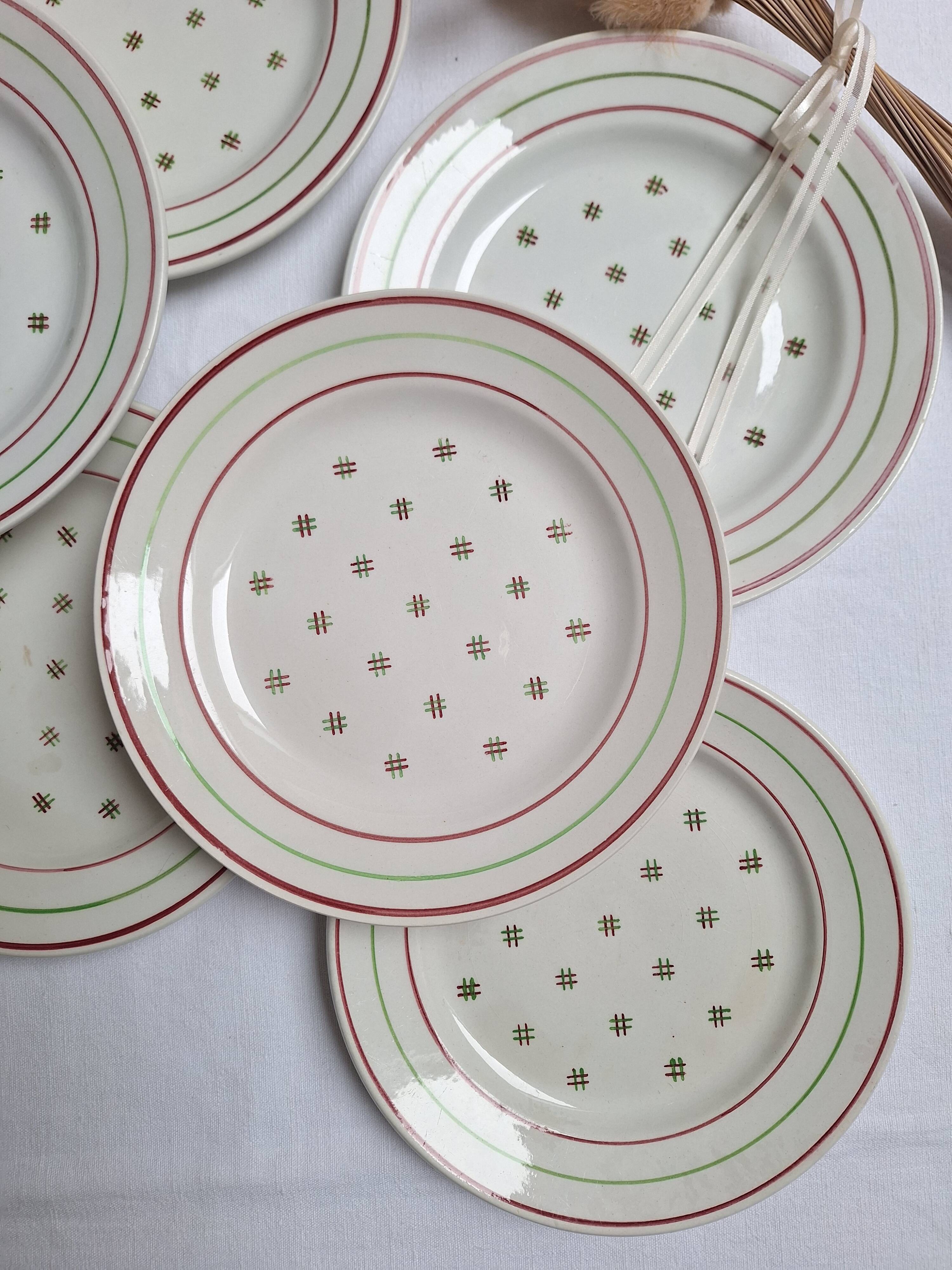 Assiettes à dessert Luneville KG Flan Impérial