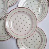 Assiettes à dessert Luneville KG Flan Impérial